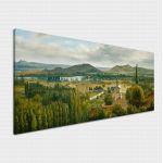 Canvas print Panoramic view of the Ile de France, Rousseau T., reproduction