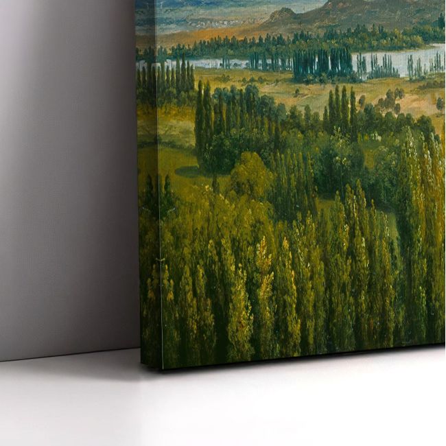 Canvas print Panoramic view of the Ile de France, Rousseau T., reproduction