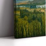 Canvas print Panoramic view of the Ile de France, Rousseau T., reproduction