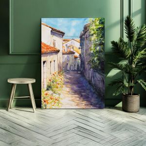 Πίνακας σε καμβά Σοκάκι στη Μεσόγειο, Old mediterranean street