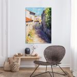 Πίνακας σε καμβά Σοκάκι στη Μεσόγειο, Old mediterranean street