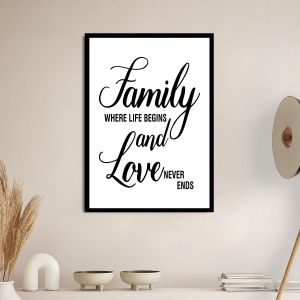 Poster Family where life begins and love never ends
