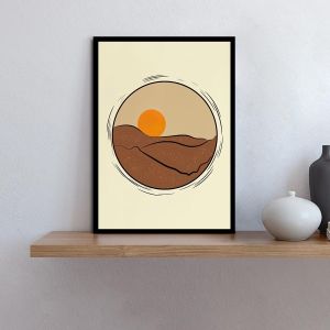 Desert sun, poster