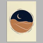 Desert moon, αφίσα, κάδρο