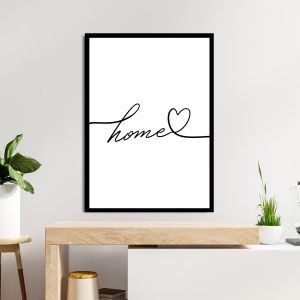 Home heart poster