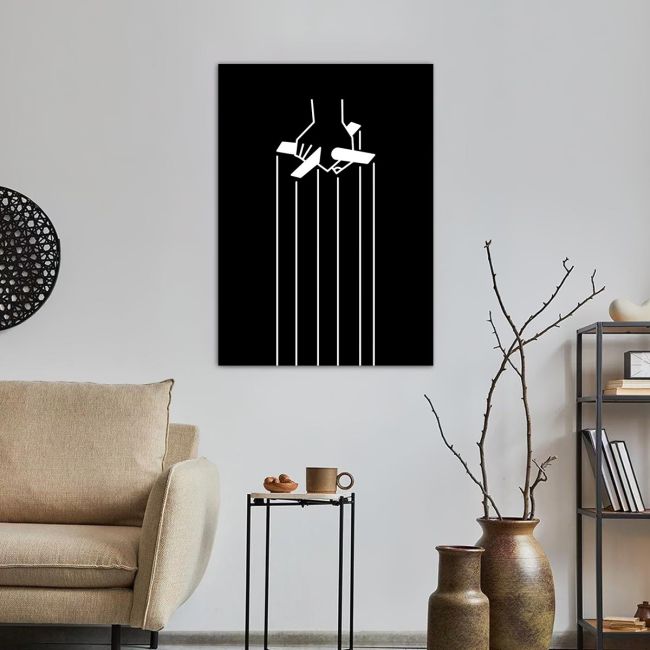 Canvas print Puppet Godfather