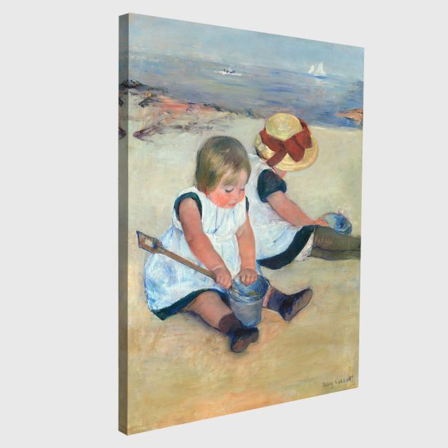 Πίνακας ζωγραφικής Children playing on the beach, Cassatt M.