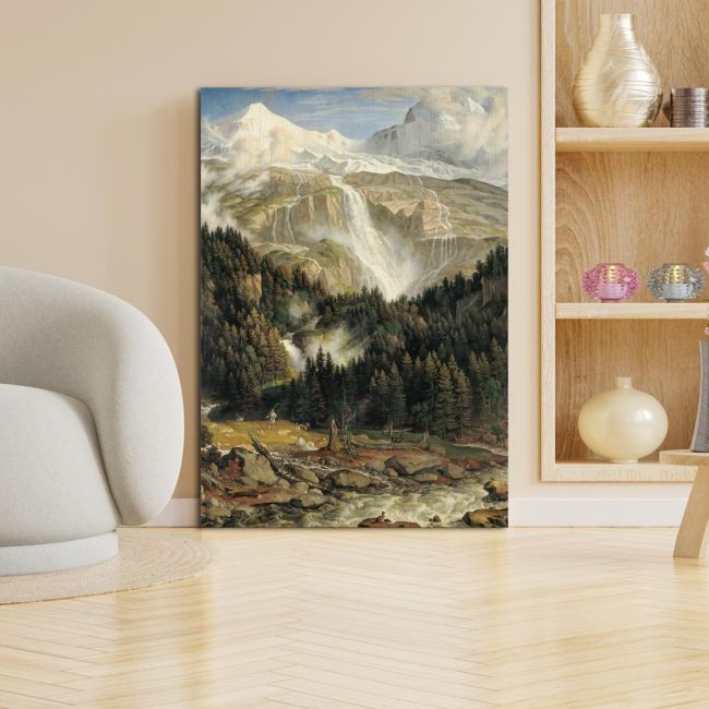 Canvas print Der Schmadribachfall, Koch J. A.