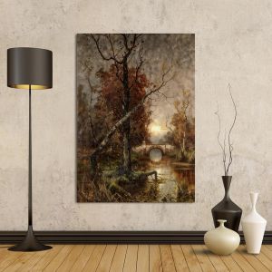 Canvas print Autumn in the park, Julius von Klever
