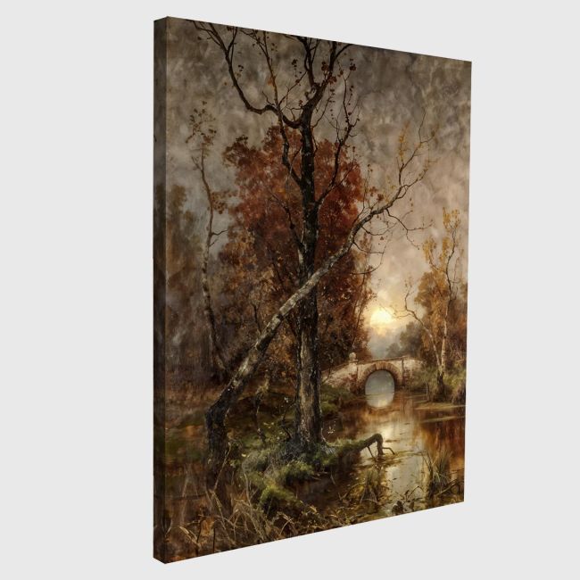 Canvas print Autumn in the park, Julius von Klever