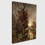Canvas print Autumn in the park, Julius von Klever