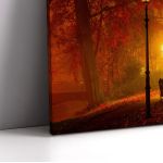 Canvas print Park, Light path