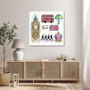 Canvas print England artwork 2