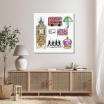 Canvas print England artwork