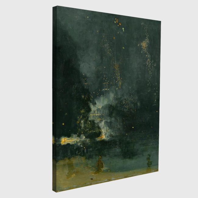 Πίνακας ζωγραφικής Nocturne in black and gold, McNeill Whistler