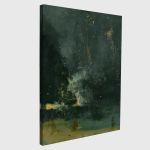 Canvas print Nocturne in black and gold, McNeill Whistler