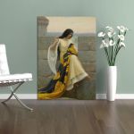 Canvas print Stitching the standard, Leighton E.