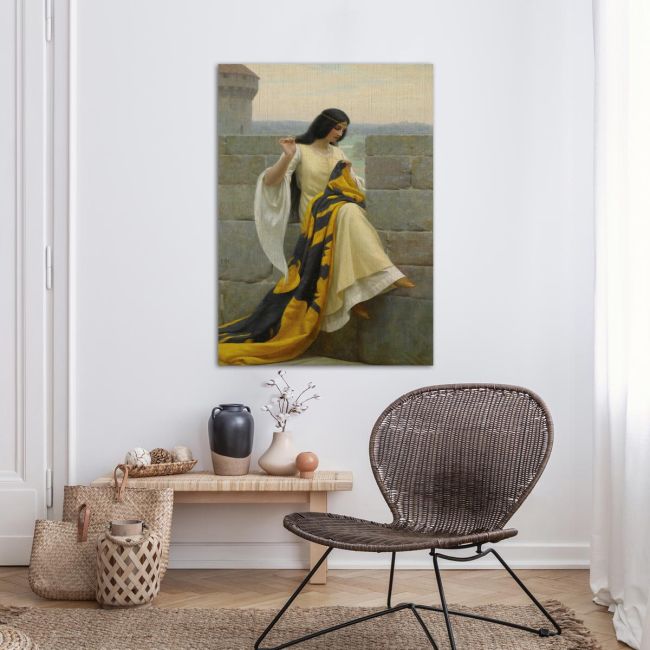 Canvas print Stitching the standard, Leighton E.