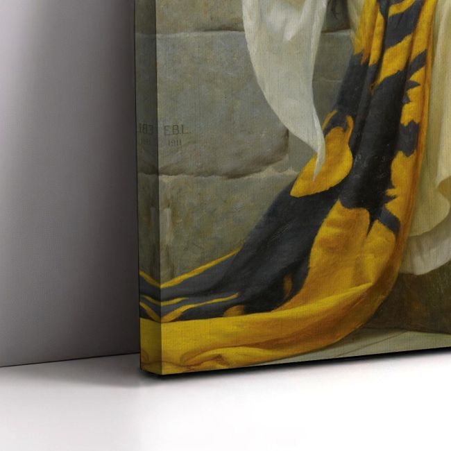 Canvas print Stitching the standard, Leighton E.