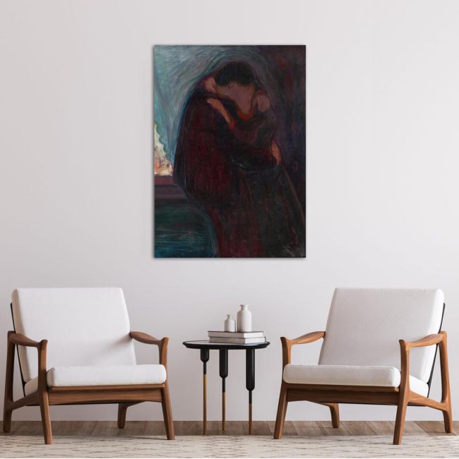 Πίνακας ζωγραφικής The kiss, Munch