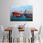 Πίνακας σε καμβά Tanker ships