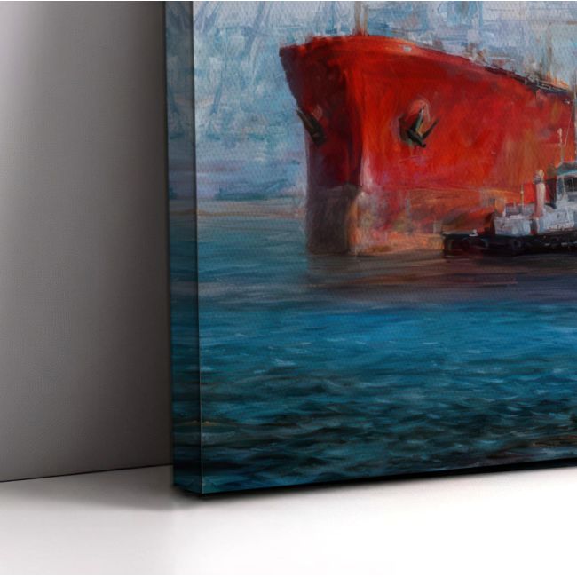 Canvas print Tanker ships