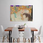 Canvas print Mother and child (detail), Klimt G.