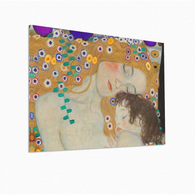 Canvas print Mother and child (detail), Klimt G.