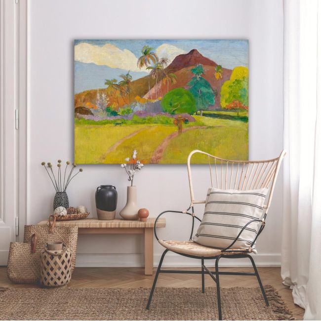 Πίνακας ζωγραφικής Tahitian landscape, Gauguin P.