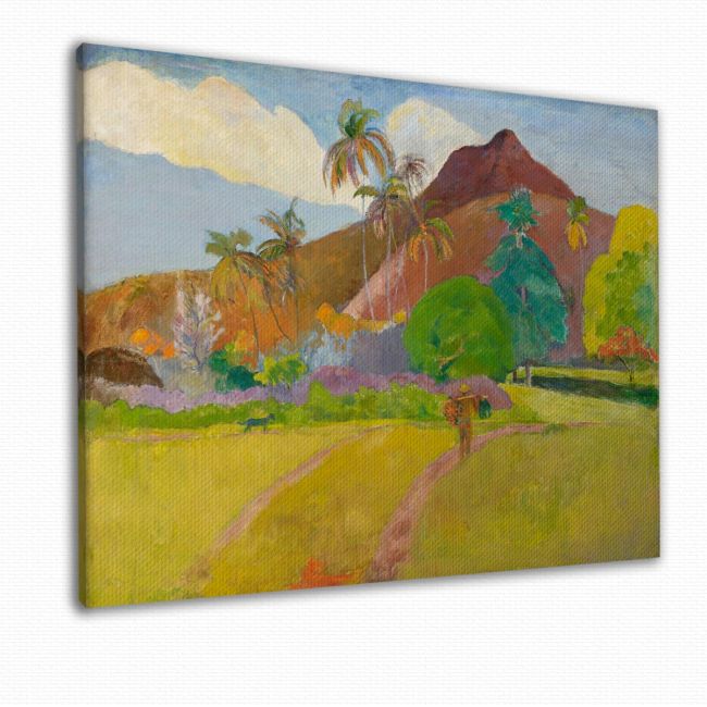 Πίνακας ζωγραφικής Tahitian landscape, Gauguin P.