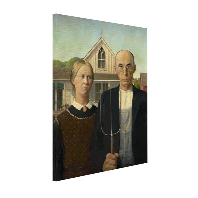 Canvas print American gothic, Wood G.
