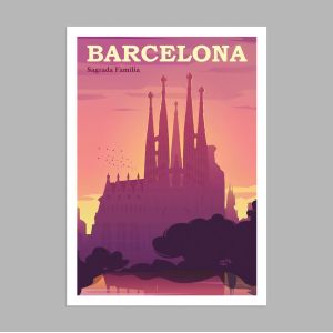 Travel destination, Barcelona, poster 2
