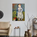 Child with dove reart (original Picasso) canvas print