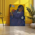 Canvas print Woman of the mango, Gauguin P.