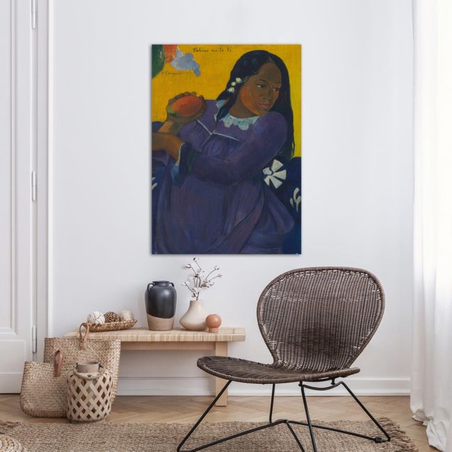 Canvas print Woman of the mango, Gauguin P.