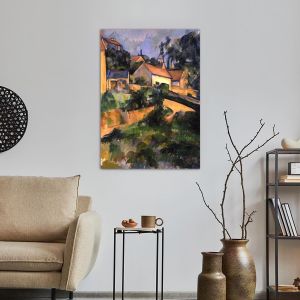 Canvas print Turning road at Montgeroult, Cezanne P. 2