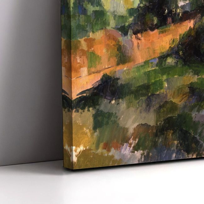 Canvas print Turning road at Montgeroult, Cezanne P.