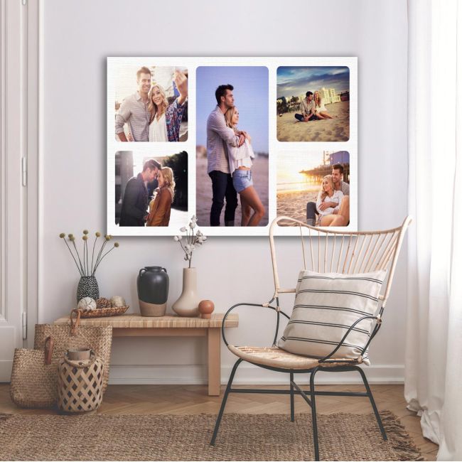 Canvas print Stickers labels Photos collage art I