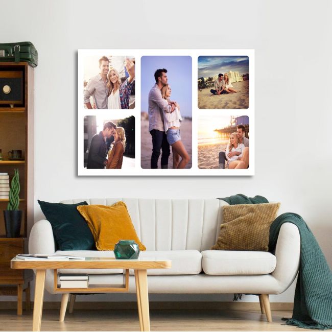 Canvas print Stickers labels Photos collage art I