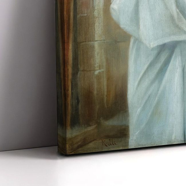 Canvas print Woman in white, Rallis