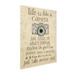 Πίνακας σε καμβά Life is like a camera sketch