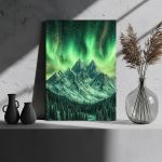Πίνακας σε καμβά Βόρειο Σέλας, Northern lights spiral shape