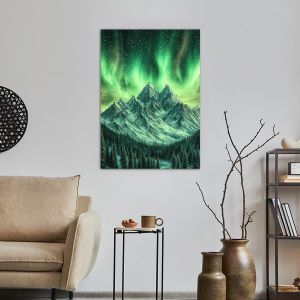 Πίνακας σε καμβά Βόρειο Σέλας, Northern lights spiral shape 2