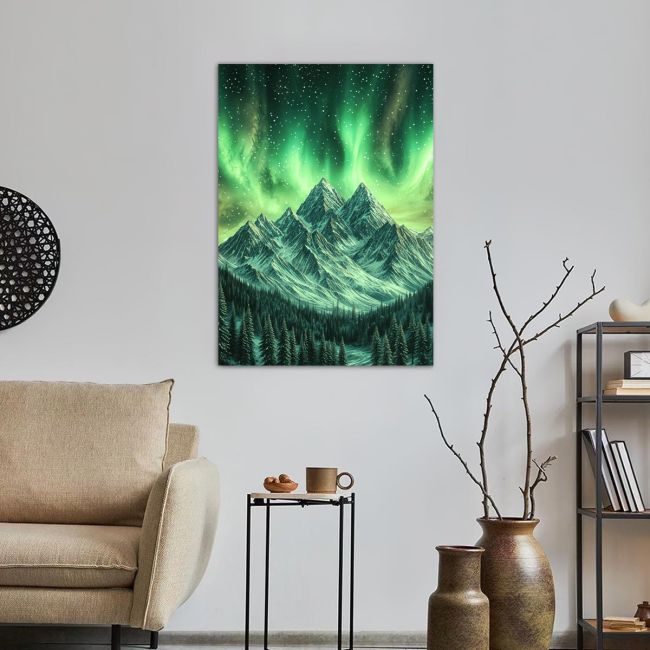 Πίνακας σε καμβά Βόρειο Σέλας, Northern lights spiral shape