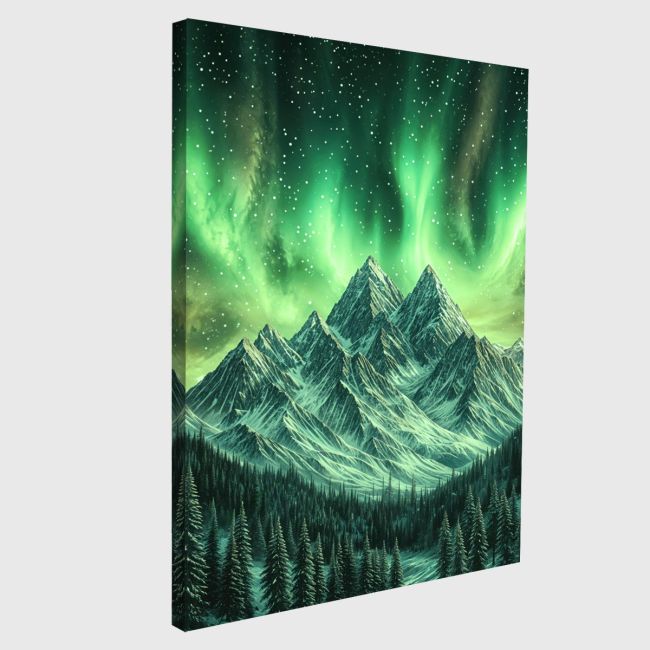 Canvas print Northern lights spiral shape