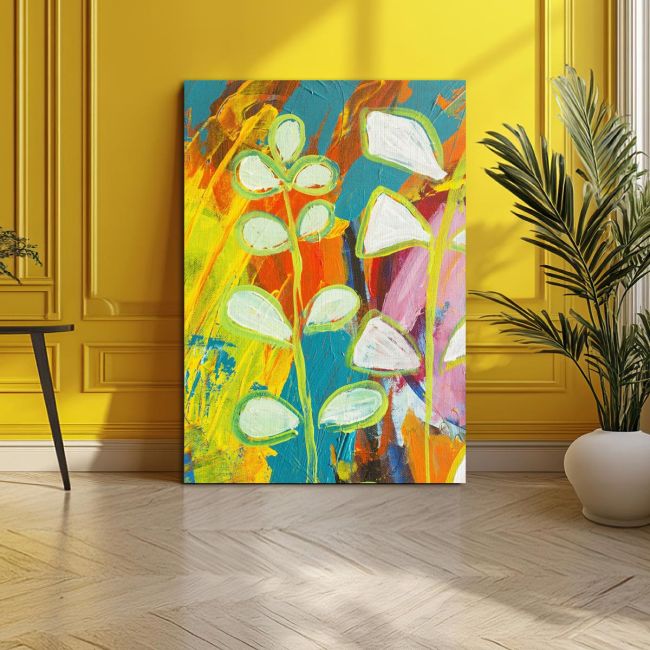 Πίνακας σε καμβά Abstract selection LXXII