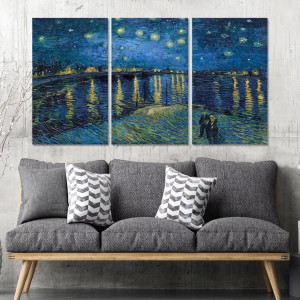 Canvas printOffer, Starry night over the Rhone, Vincent van Gogh
