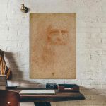 Πίνακας ζωγραφικήςPortrait of a man in red chalk, Leonardo da Vinci