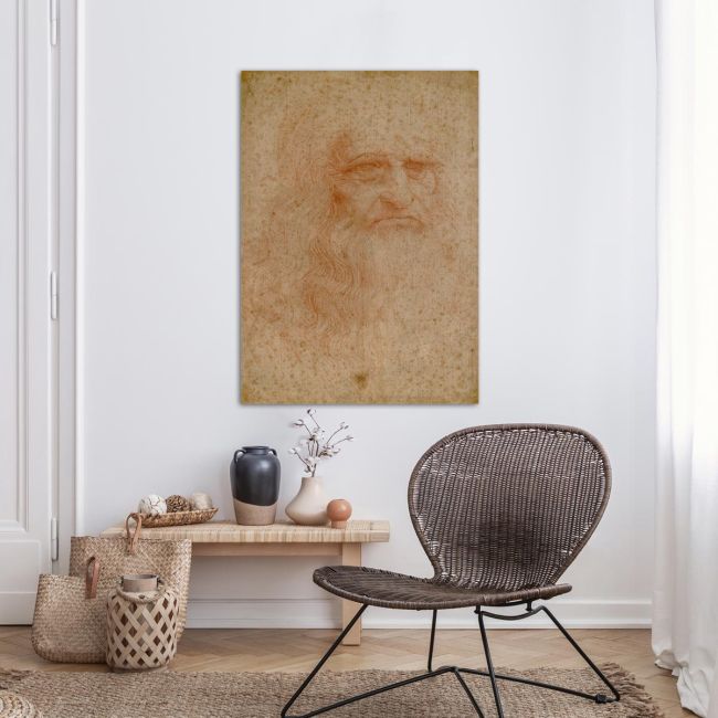 Πίνακας ζωγραφικήςPortrait of a man in red chalk, Leonardo da Vinci