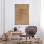 Πίνακας ζωγραφικήςPortrait of a man in red chalk, Leonardo da Vinci